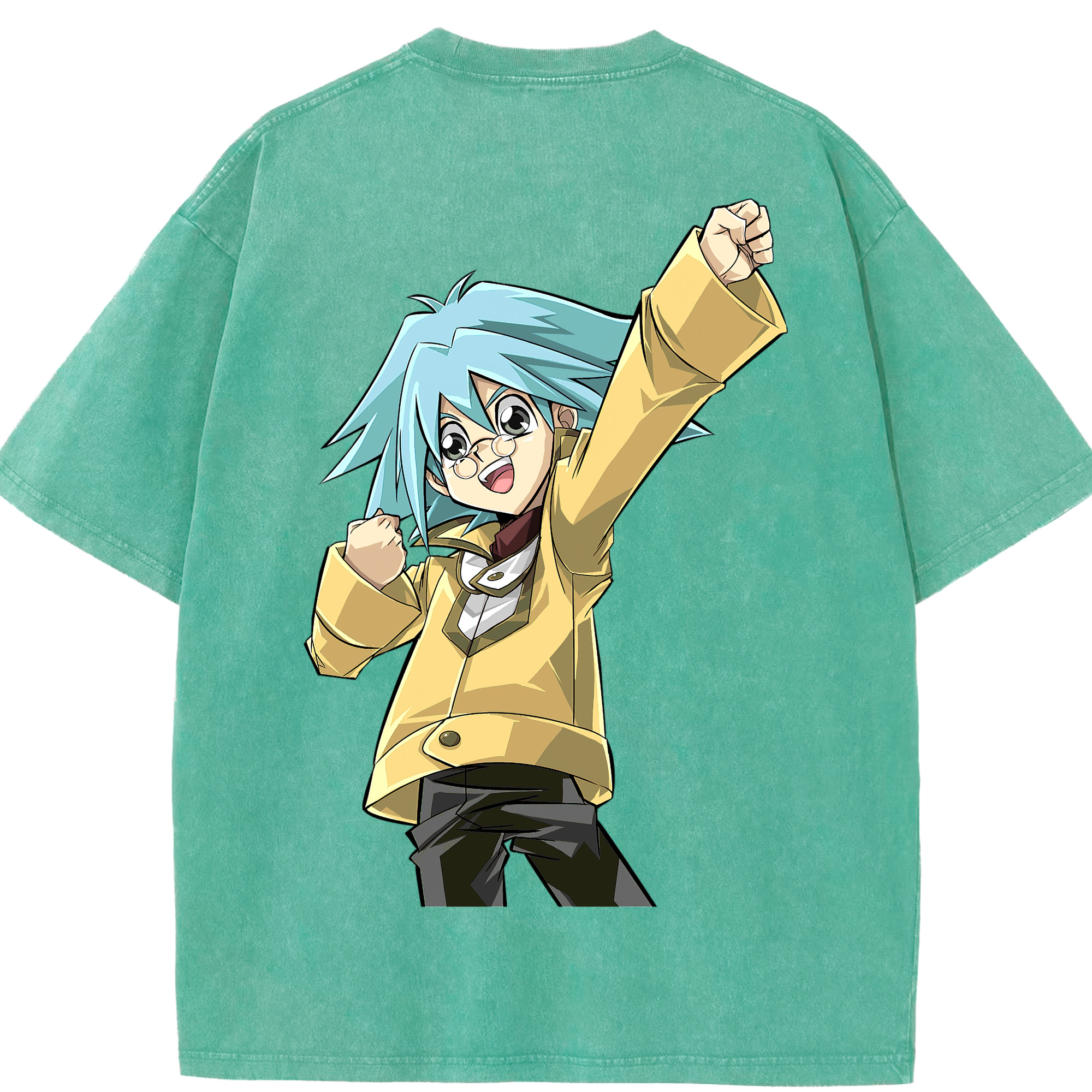 （画像用） 遊☆戯☆王 Yu-Gi-Oh! 綿100% ヴィンテージ風 半袖Tシャツ（背面プリント）